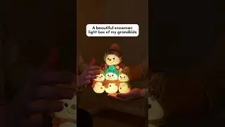 Snowman Grandma and Grandkids Personalized Light Box | Christmas Gift for Grandma