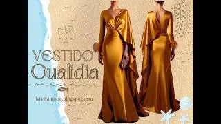 VESTIDO OUALIDIA - Capa en Cascada