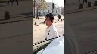 Kai staying professional even though he is freezing