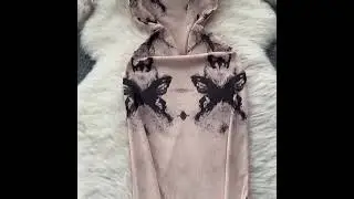 Bodycon Midi Butterfly Peach Summer Dress