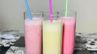 Ramadan Recipes - Iftar Milkshakes | ইফতারের জন্য। তিন রকমের মিল্ক শেক রেসেফি