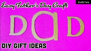 Father's Day Photo Frame Craft Ideas | How To Make Unique Fathers Day Photo Frame | KraftsTale