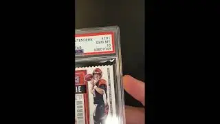 2020 Panini Contenders Ticket Stub Joe Burrow ROOKIE AUTO /9 #101 PSA 10 GEM MT