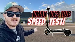 How fast!? VMAX VX2 Hub Electric Scooter SPEED TEST!