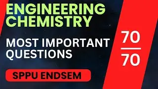 Engineering Chemistry Important Questions | SPPU Endsem | 70/70 | #sppu #engineeringchemistry