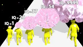 BIG BRAIN RUSH 3D - Level Up IQ: Big Head Man Run (Fun Math Games)