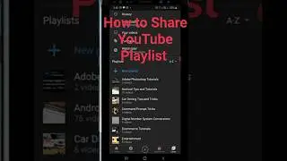 how to share YouTube playlist/ how to share playlist on YouTube/ YouTube playlist share