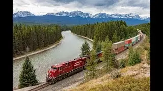 Castle Mountain Vista! Two CP Trains on September 23rd