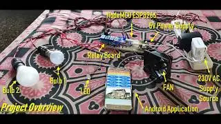 IoT Home Automation | ESP8266 | Google Firebase | Android App | Relay control | Part-I