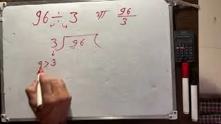 96 divided by 3 | divide kaise karte hain | bhag karna sikhe (in Hindi) | Surendra Khilery