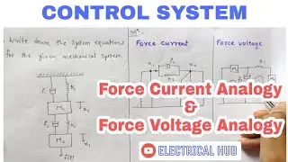 2.Force Current and Force Voltage Analogy solved problem with system equation