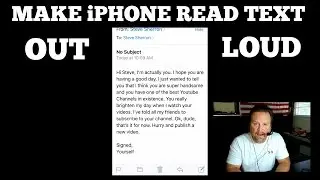 How To Make Your iPhone Read Text & Messages Out Loud