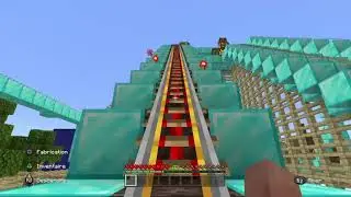 Visite de mon parc d attraction sur minecraft,minecraft creatif mode