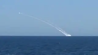 Russian submarine of the Black Sea Fleet performed a salvo launch with Kalibr cruise missiles