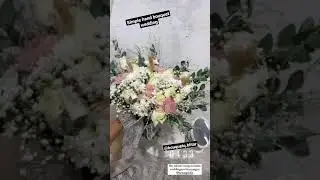 simple hand bouquet wedding || buket bunga manten simpel tapi cantik & menarik