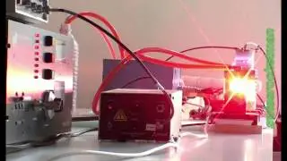 Flashlamp pumped Rhodamine B dye laser