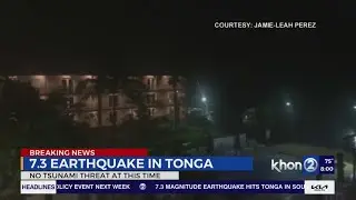 Tsunami warning lifted after major earthquake near Tonga