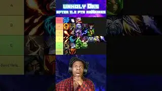 Unholy DKS after DPS Tierlist for 11.2 Mythic+ #worldofwarcraft #warcraft #thewarwithin  #shorts