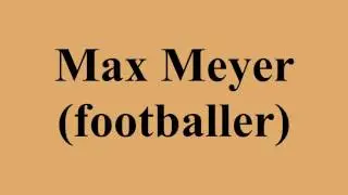 Max Meyer (footballer)