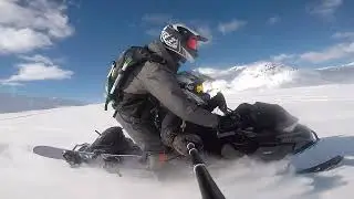 Sled Boarding - Pemberton Ice Fields