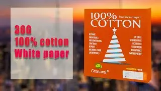 36GSM 100% Cotton Paper White