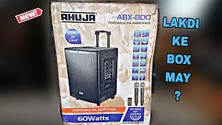 AHUJA ABX 800 PORTABLE PA SYSTEM UNBOXING & REVIEW
