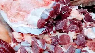 Meat Cutting Amazing Rode Sides Bazar || Best Butcher Amazing Show