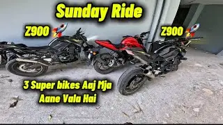 Sunday Ride 3 Super Bikes 🚀 Apni Bike Ho Gye Complete 🤗 Ab koi Drr Nhi 