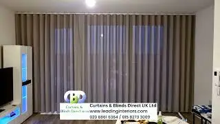 Wave header Voiles Curtains | www.leadinginteriors.com Luton Redbourn CaddingtonLutonBarnfieldPlace