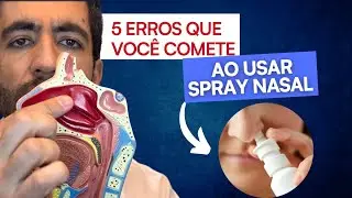 Uso errado de spray nasal de corticoide para tratar a rinite e sinusite