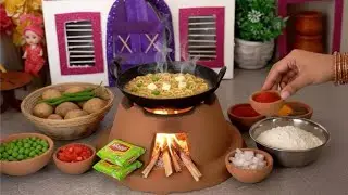 Desi Street Style Maggi Noodles 🍜 | Easy Indian Recipe | Miniature Cooking | ASMR