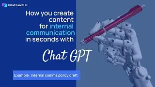 How ChatGPT can create your internal communication policy