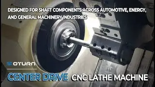 Single-Side Turning Stability Explained | Center Drive CNC Lathe in Action