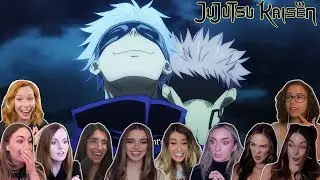 Gojo vs Sukuna | Jujutsu Kaisen S1 Episode 2 Girls Reaction Compilation