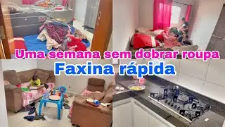 FAXINA NA CASA EM MENOS DE 3 HORAS 😱 ESTAVA UMA BAGUNÇA!