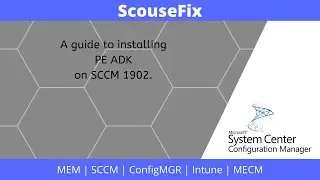 Windows PE ADK install for - MECM - ConfigMgr - SCCM  Server 1902 install