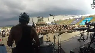 Jstar on drums TKZee live at delicious fest... 2017
