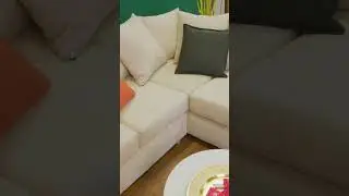 Jumbo Cord Corner Sofa Grid-Textured