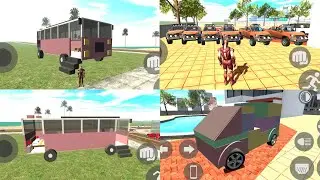 New Custom Big Bus & Chevrolet Car In Indian Bike Driving 3D