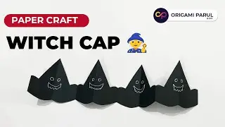 Make a STUNNING Paper Halloween Witch Cap in Minutes!
