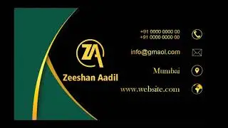 business card design for Corel Draw 12 latest design