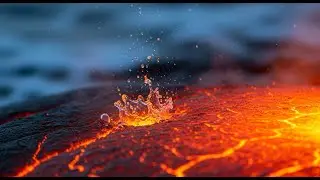 Ocean Shockwave: Lava Collision Creates a Violent Steam Blast! 🌋🌊💨