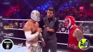 Rey Mysterio and Sin cara (Mistico) Vs Kalisto and Sin Cara (Hunico) 