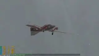 X Plane 11 DA62 Landing at KLAX with Low Cloud Ceiling