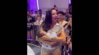 A fan gives Chelsea Green a baby