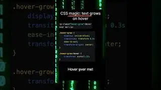 Text grows on hover with CSS 
