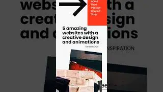 5 Creative Websites with stunning design and smooth animation | #animation #art #webdesign #creative