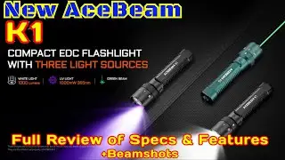 New Acebeam K1 Mini EDC flashlight Full Review of Specs and Features + Beamshots