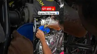 Continental GT 650 Engine Oil Change In First Service🔥 Royal Enfield Continental GT 650 1st Service