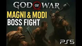 God of War PS5 &ndash; Magni & Modi Battle Scene | Brutal Fight!